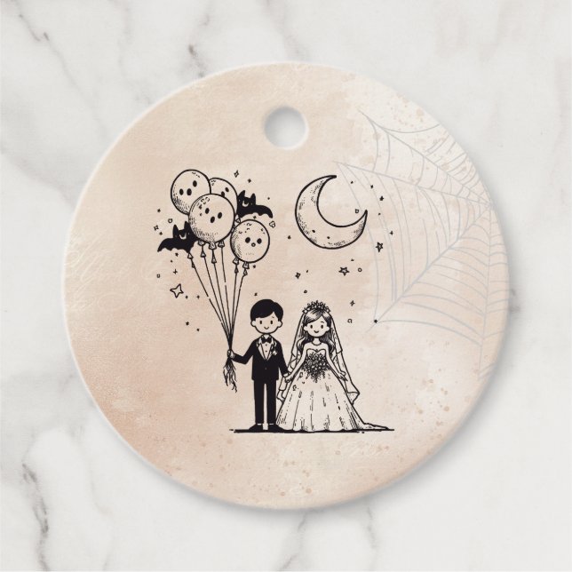 Spooky Little Couple Geschenkanhänger (Vorderseite)