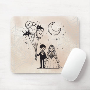 Spooky Little Couple Mousepad