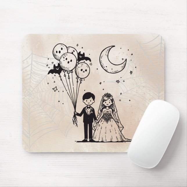 Spooky Little Couple Mousepad (Mit Mouse)