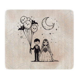 Spooky Little Couple Schneidebrett
