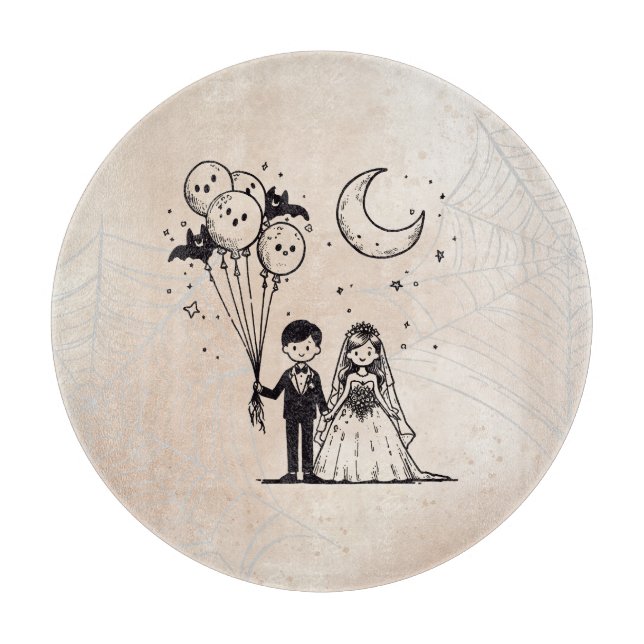 Spooky Little Couple Schneidebrett (Vorderseite)