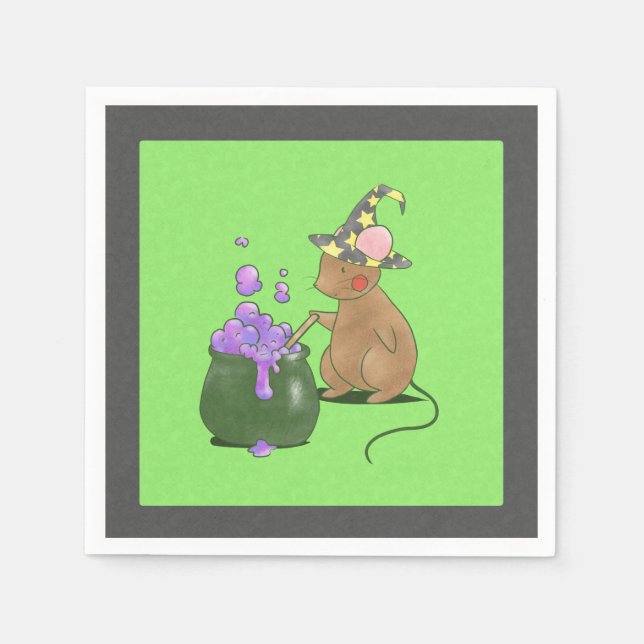 Spooky Little Mouse Serviette (Vorderseite)