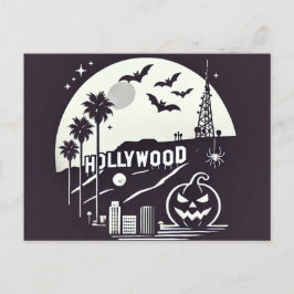 Spooky Los Angeles Halloween Feiertagspostkarte