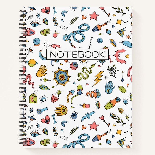 Spooky Magical Hexchy Halloween Notizbuch (Vorderseite)