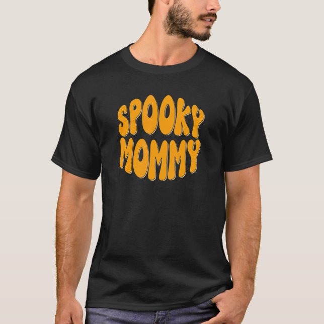 Spooky Mama 70er Hippie T-Shirt (Vorderseite)