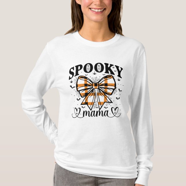 Spooky Mama – Cute Halloween for Moms T-Shirt (Vorderseite)
