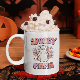 Spooky Mama Funny Halloween Ghost Kaffeetasse