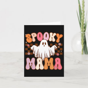 Spooky Mama Halloween Mama Ghost Kostüm Retro Groo Karte