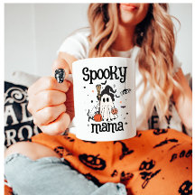Spooky Mama Halloween - Niedlich Ghost, Cat & Pump