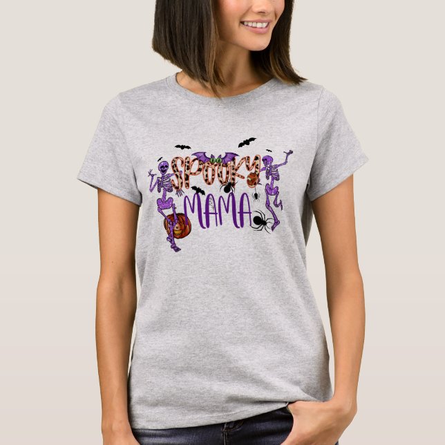 SPOOKY MAMA halloween SPOOKY anderson Schwestern T-Shirt (Vorderseite)