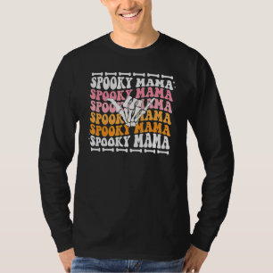 Spooky Mama Niedlich Retro Halloween Skeleton Part T-Shirt