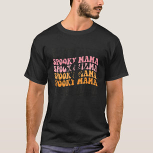 Spooky Mama Niedlich Retro Halloween Skelett Party T-Shirt