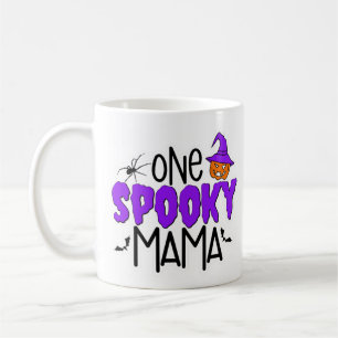 Spooky Mama Zitat Halloween Pumpkin und Spike Kaffeetasse