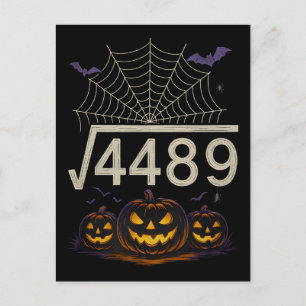 Spooky Math Halloween 1999 Design Feiertagspostkarte