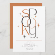 Spooky Minimal Retro Modernes ästhetisches Hallowe