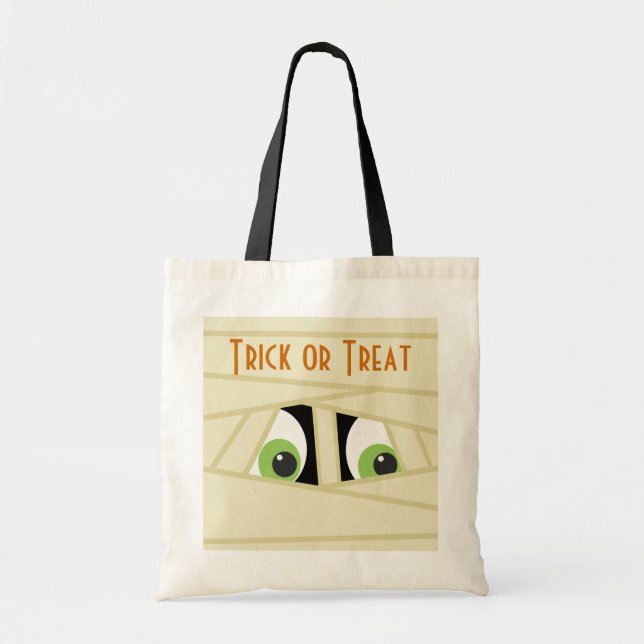 Spooky Mummy Head Halloween Bag Tragetasche (Vorne)