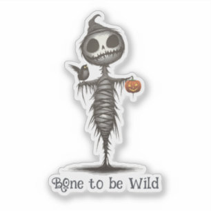 Spooky Mummy Scarecrow Aufkleber