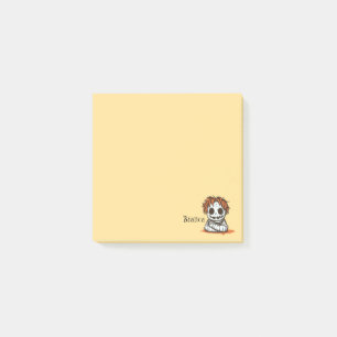 Spooky Mummy Yellow Post-it Klebezettel