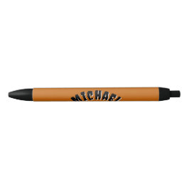 Spooky Name Pens (dunkelorange und schwarz) Kugelschreiber