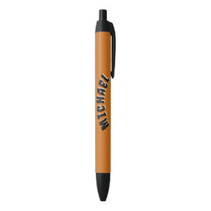 Spooky Name Pens (dunkelorange und schwarz) Kugelschreiber