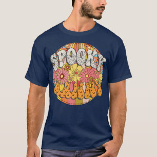 Spooky Nanny Retro Matching Family Groovy Hallowee T-Shirt