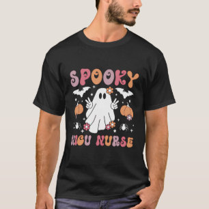 Spooky Nicu Nurse Halloween Nicu Nursing T-Shirt