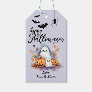 Spooky Niedlich anpassbare Halloween-Geschenkmarke Geschenkanhänger