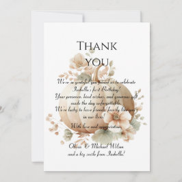 Spooky Niedlich ersten Geburtstag Halloween Danke 