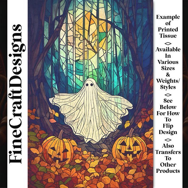 Spooky, Niedlich, gefestigt Ghost AB4 Decoupage Seidenpapier (Von Creator hochgeladen)