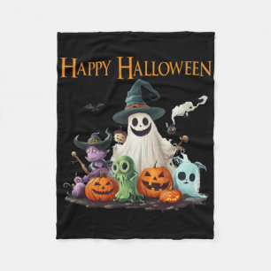 Spooky Niedlich Ghost Halloween Kostüm Happy Hallo Fleecedecke