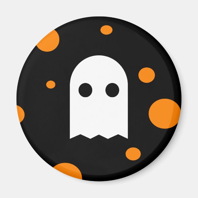 Spooky Niedlich Ghost Halloween Kühlschrankmagnet Magnet (Vorne)
