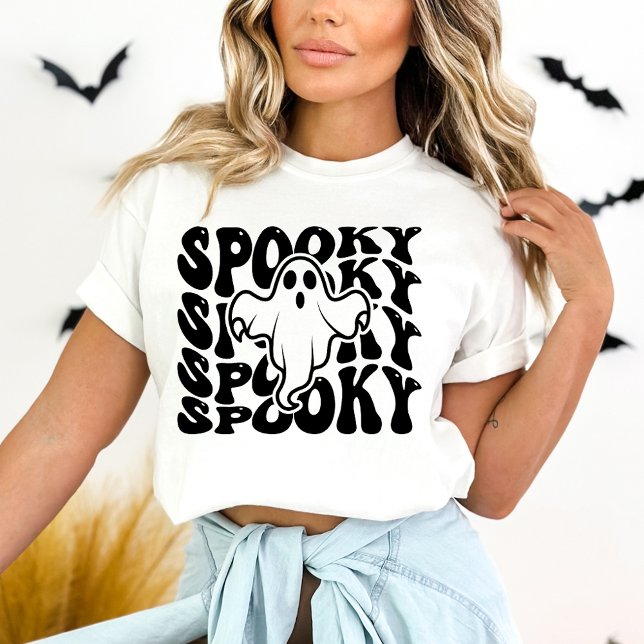 Spooky Niedlich Ghost Halloween T-Shirt (Von Creator hochgeladen)