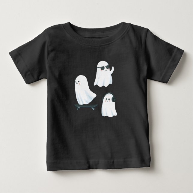 Spooky Niedlich Ghost Kleinkind T - Shirt - Hallow (Vorderseite)