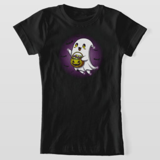 Spooky Niedlich Ghost | NUR SCHWARZ T-Shirt