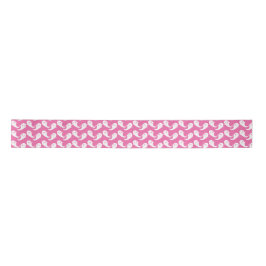 Spooky Niedlich Ghost Pattern Pink Halloween Band Satinband