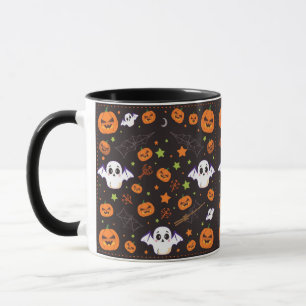 "Spooky Niedlich Ghost & Pumpkin Halloween Tasse