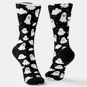 Spooky Niedlich Halloween Ghost Cloudy Star Sky Socken