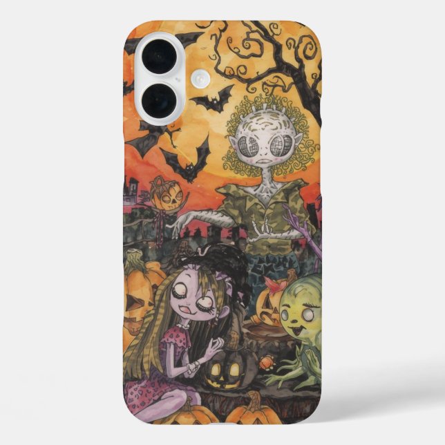 Spooky Niedlich Halloween iPhone 16 Plus Fall. Case-Mate iPhone Hülle (Rückseite)