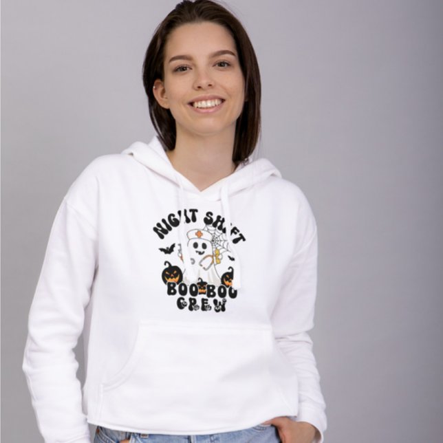 Spooky Niedlich Halloween Nurse Ghost Hoodie (Von Creator hochgeladen)