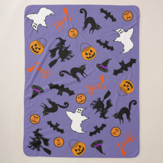 Spooky Niedlich Halloween Sherpa Fleece Blanket Sherpadecke
