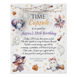 Spooky Niedlich Happy Boo Halloween Time Kapsel Poster