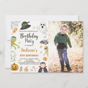 Spooky Niedlich Kids Halloween Geburtstagsparty Ei Einladung