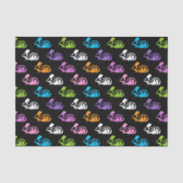 Spooky Niedlich Skeleton Ostersonniges Muster Seidenpapier