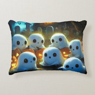 Spooky Night Friedhof Niedlich Halloween Ghost Dekokissen