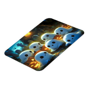 Spooky Night Friedhof Niedlich Halloween Ghost Magnet