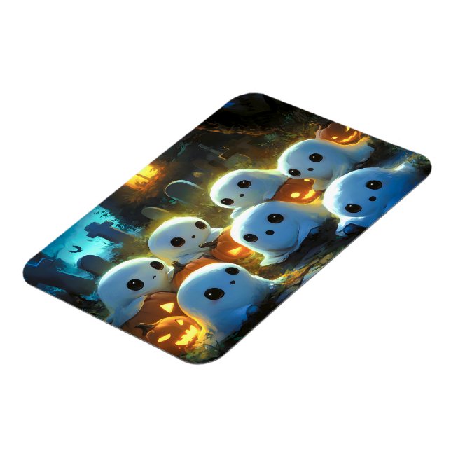 Spooky Night Friedhof Niedlich Halloween Ghost Magnet (Linke Seite)