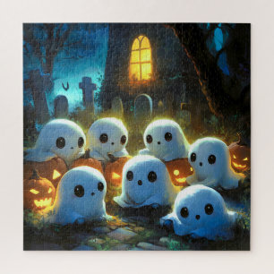 Spooky Night Friedhof Niedlich Halloween Ghost Puzzle