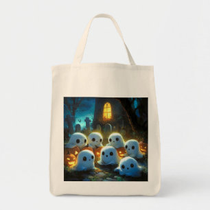 Spooky Night Friedhof Niedlich Halloween Ghost Tragetasche