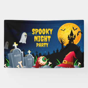 Spooky Night Halloween-Party Banner