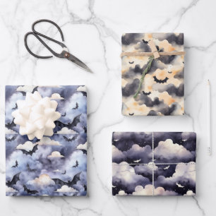 Spooky Night Halloween Wrapping Paper Geschenkpapier Set